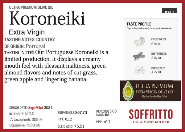 Koroneiki Portugal 2024 IOO267 Newest Harvest Ultra Premium