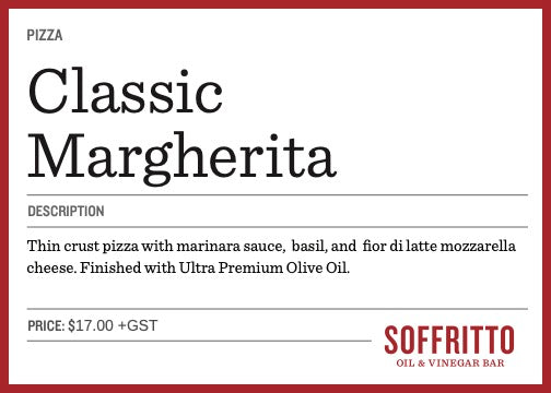 Classic Margherita Pizza Online (Mahogany only)